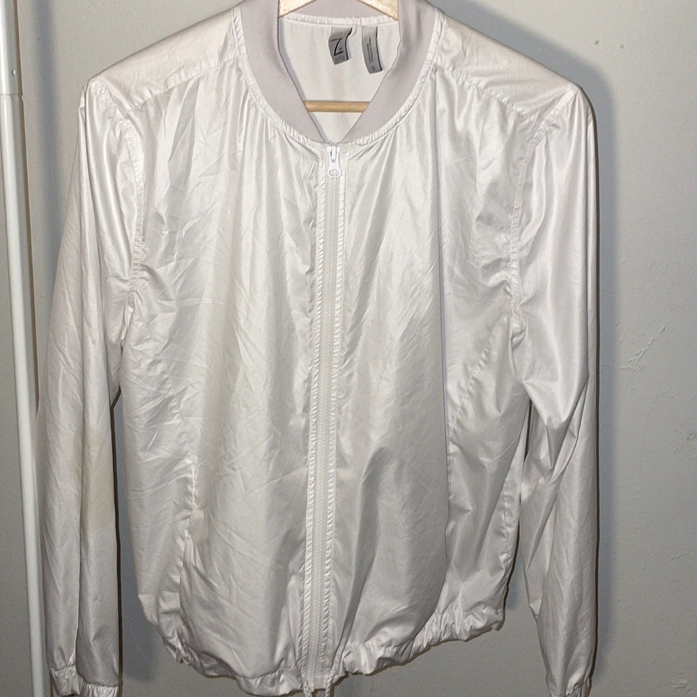 Z BY ZELLA White Mesh Zip-Up